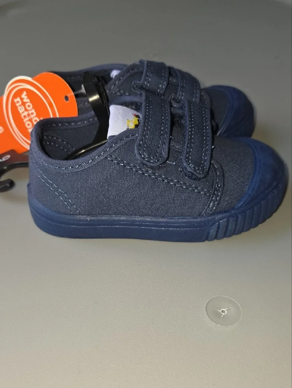 Wonder Nation Toddler Boys Two-Strap Bump Toe Sneakers